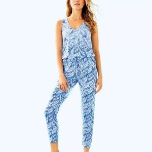 188.00 NWT LILLY PULITZER PAULINA JUMPSUIT MULTI B